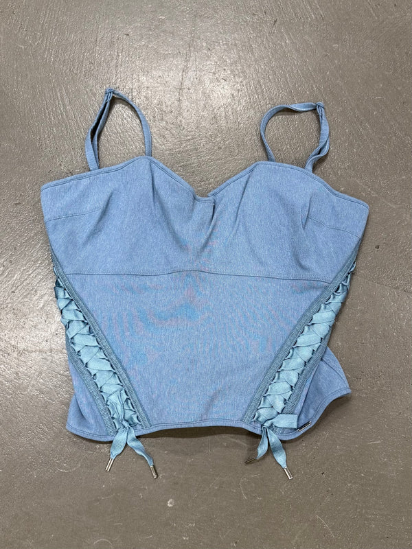 2004 Christian Dior by Galliano lace-up corset top