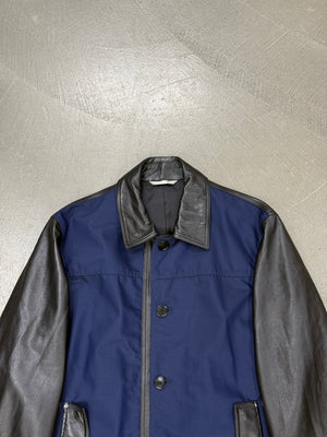 2010s Dior hybrid varsity leather jacket