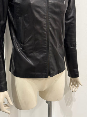 A/W2013 Maison Margiela MM6 fitted leather jacket