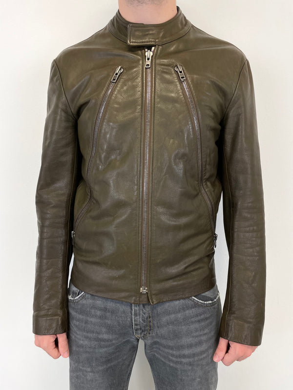 2010 Maison Margiela 5 zip leather jacket 2010 Maison Margiela 5 zip leather jacket