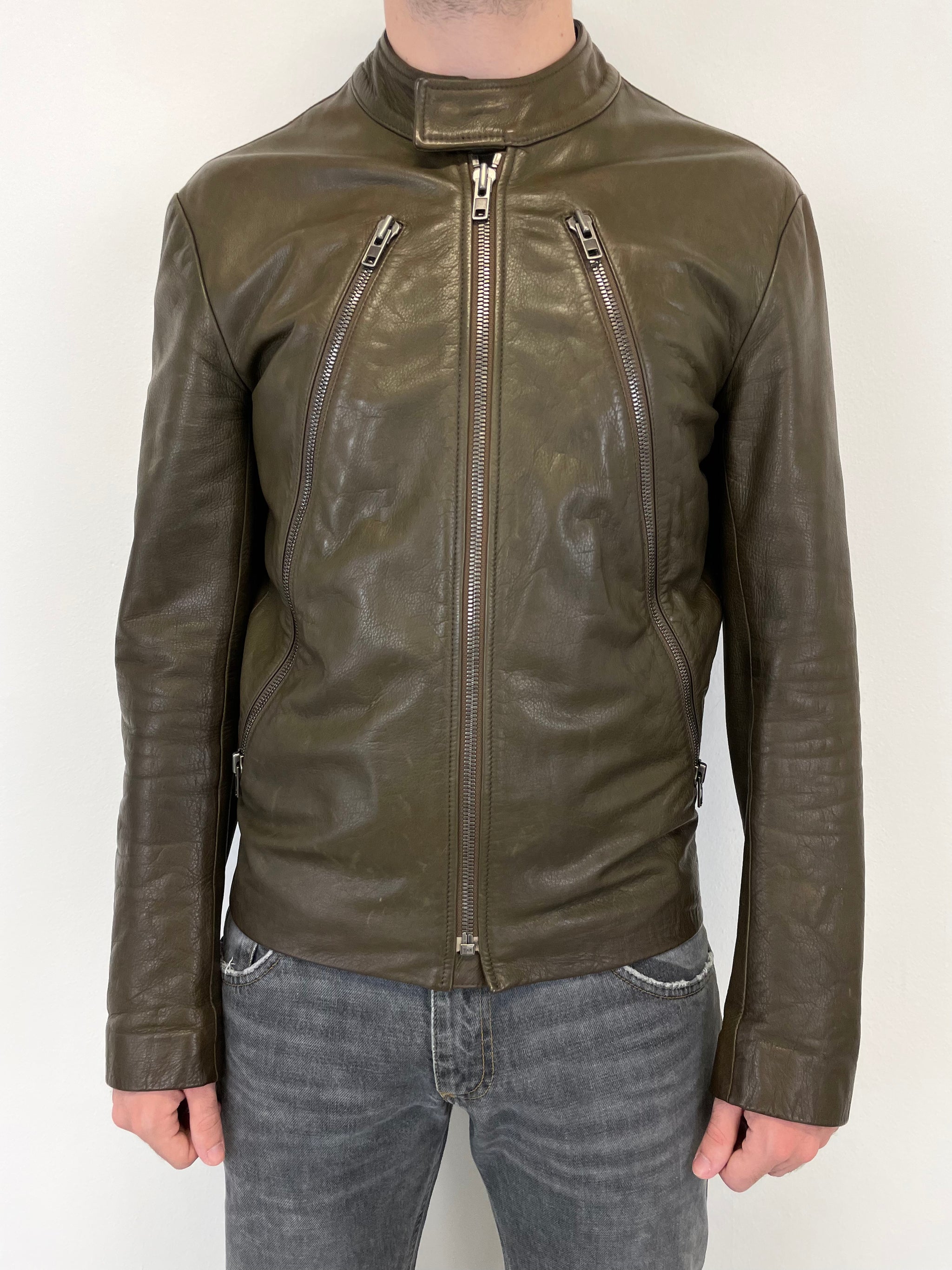 2010 Maison Margiela 5 zip leather jacket – elevated archives