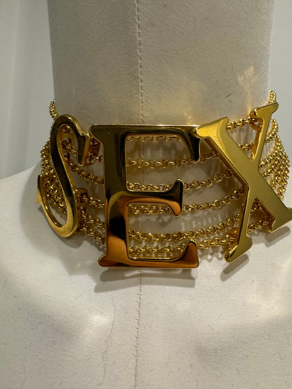 S/S 2003 Dolce & Gabbana “Sex" chocker necklace