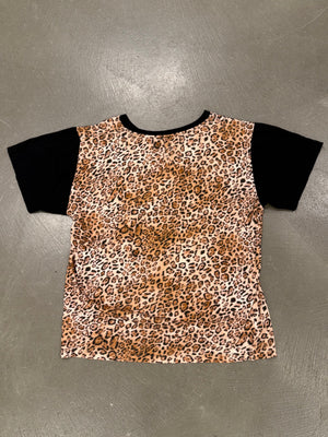 Saint Laurent by Hedi Slimane animal leopard printed tee shirt