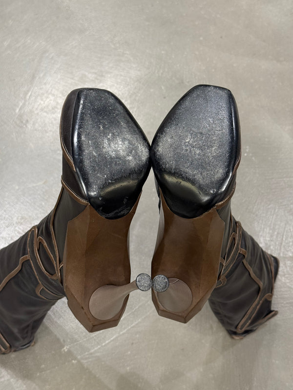 A/W2008 Celine runway high moto boots
