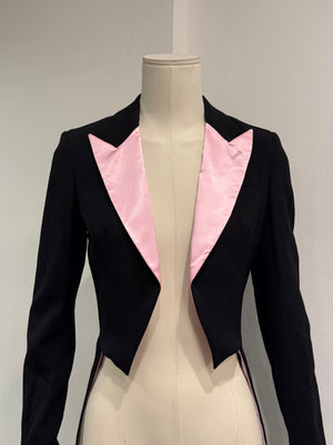 2004 Dolce & Gabbana satin tailcoat blazer