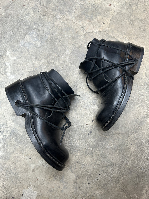 1990s Dirk Bikkembergs lace trough heel