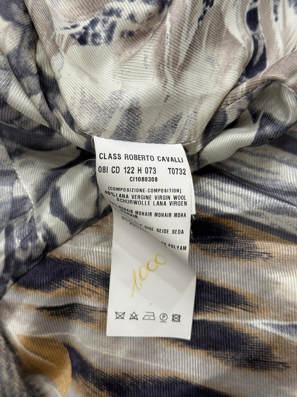 2000s Roberto Cavalli gradient knit skirt suit
