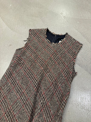 A/W2003 Junya Watanabe Comme des Garçons tweed runway asymmetrical dress