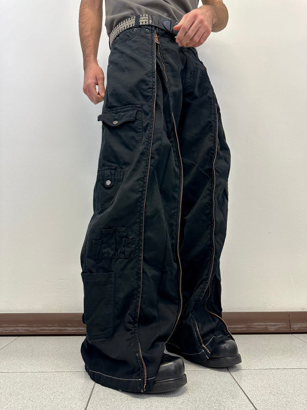 SS2003 D&G parachute full zipper cargo pants