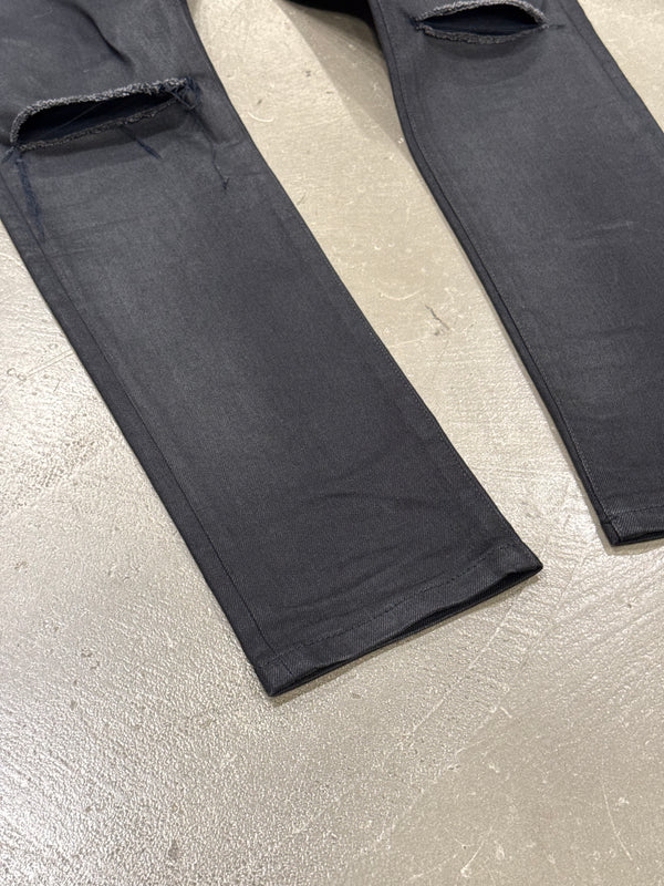 2016 Saint Laurent by Hedi Slimane “d02” distressed coated jeans