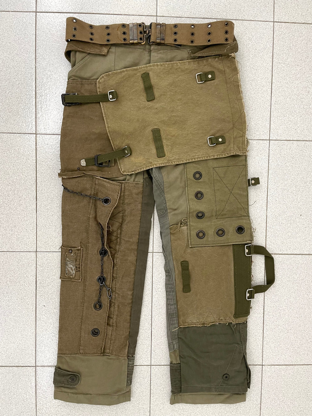 AW2003 Dolce & Gabbana military reconstructed pants