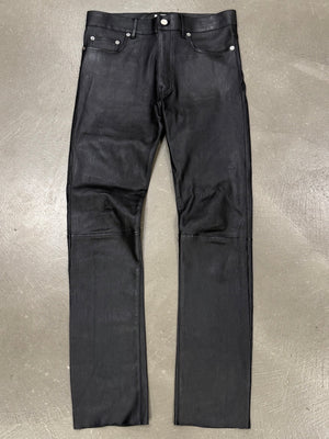 2013 Saint Laurent by Hedi Slimane stretchy leather skinny pants