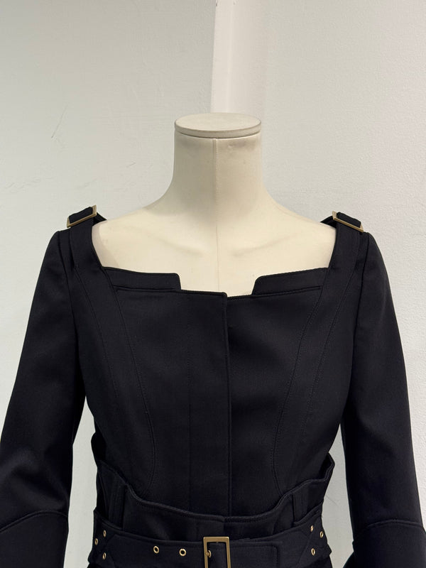 F/W 2003 Gucci by Tom Ford runway corset belted jacket