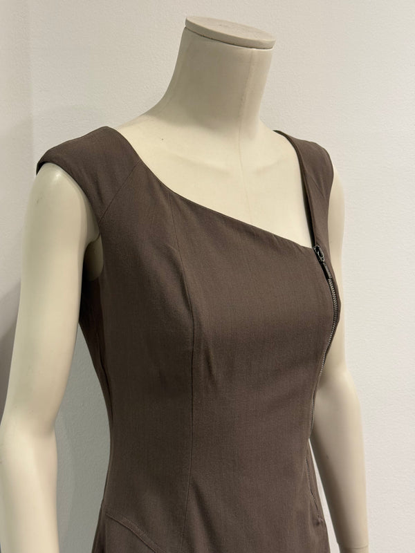 2000s Plein Sud zipper midi dress