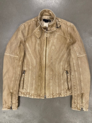 2004 Cavalli astro biker denim jacket