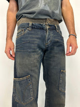 Load image into Gallery viewer, AW2003 Dolce &amp; Gabbana double waisted asymmetrical pockets jeans

