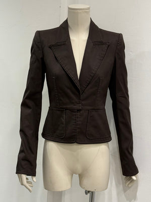 2000s Yves Saint Laurent by Tom Ford Tailored corseted jacket