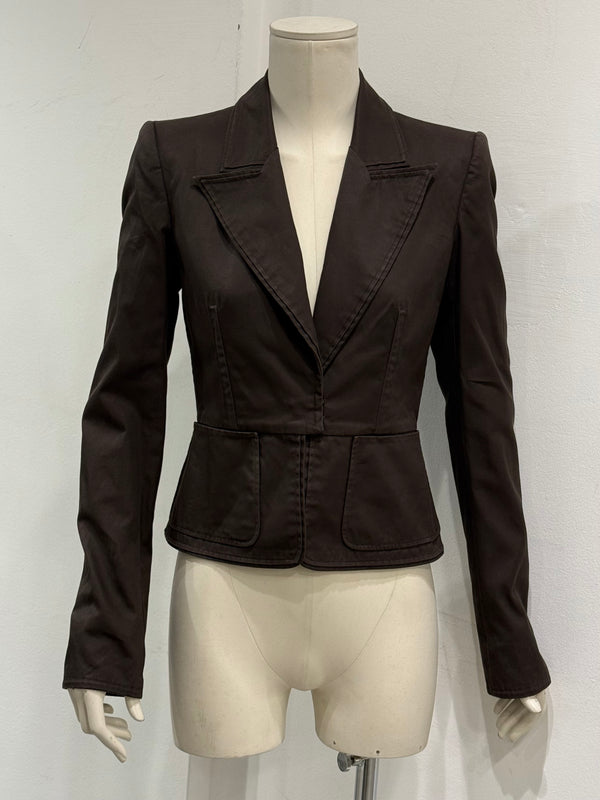 2000s Yves Saint Laurent by Tom Ford Tailored corseted jacket