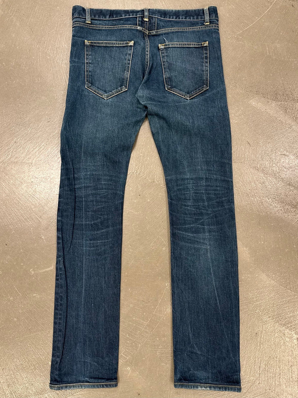 2013 Saint Laurent by Hedi Slimane mid-wash denim pants