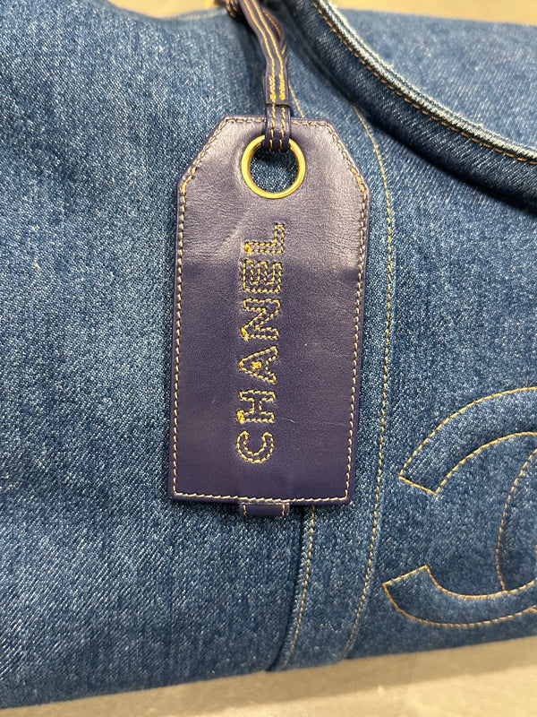 1996-1997 Chanel denim Boston bag