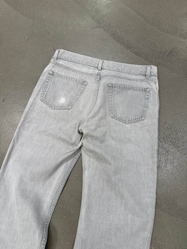 1990s Helmut Lang vintage grey faded denim