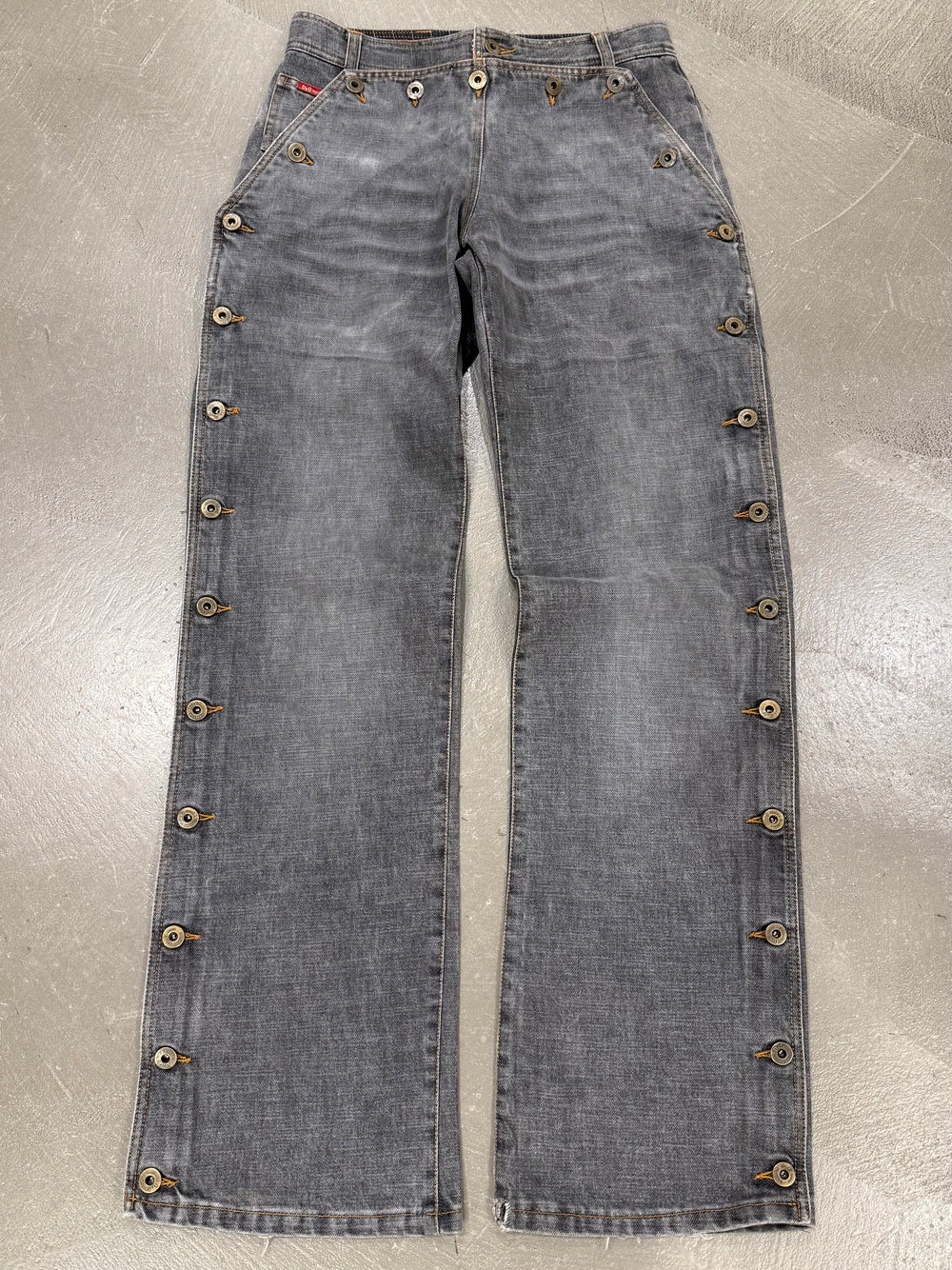 2004 Dolce & Gabbana buttons double layer pants