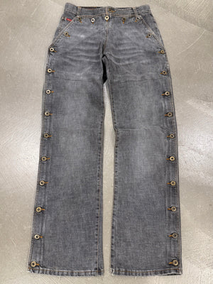 2004 Dolce & Gabbana buttons double layer pants