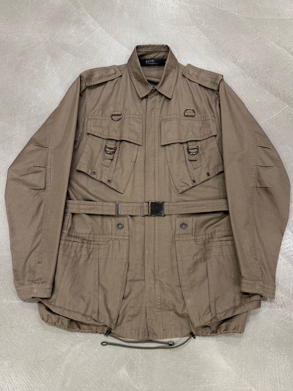 S/S2002 Gucci by Tom Ford runway military trench coat