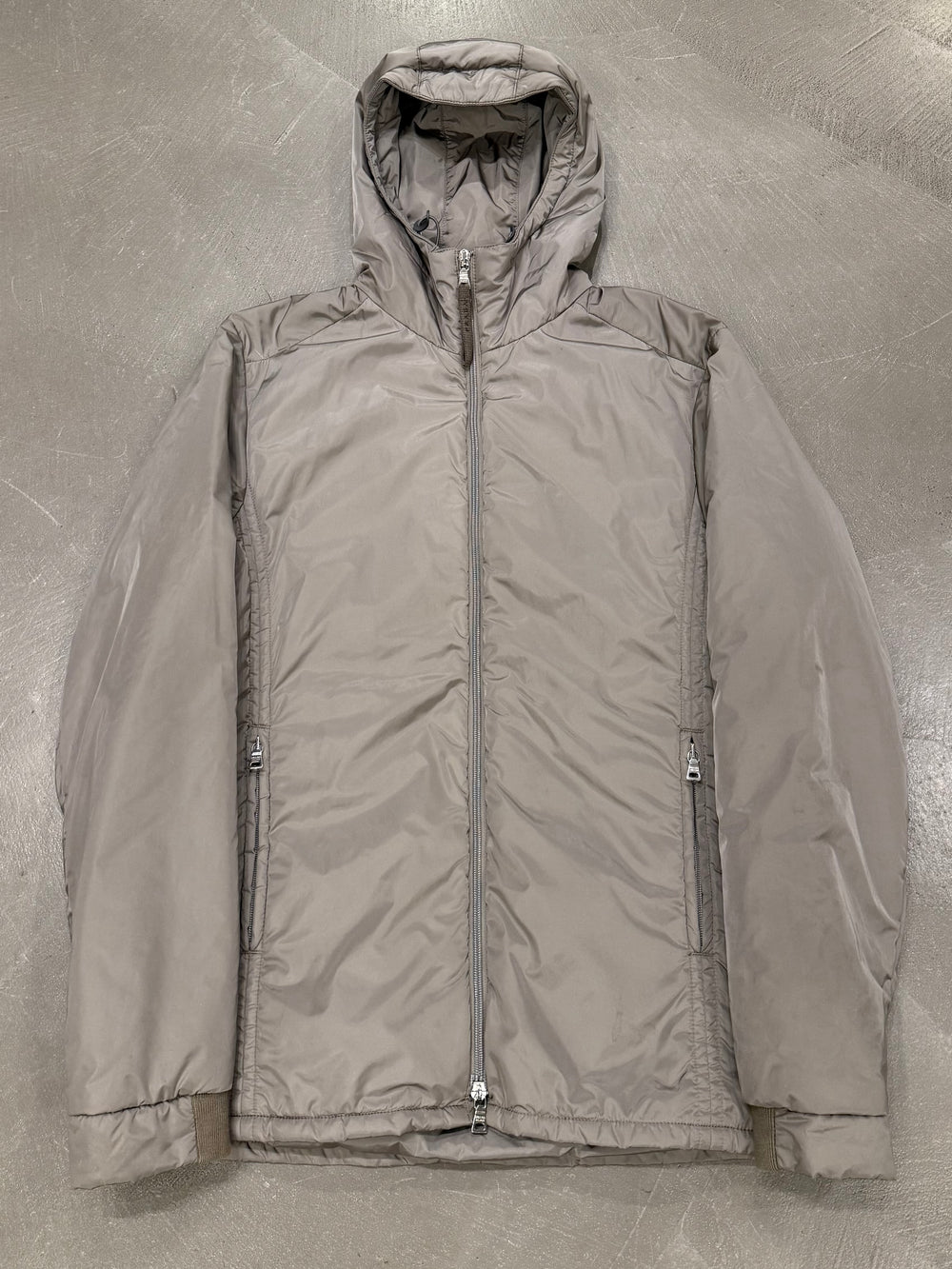 Prada hooded padded nylon jacket