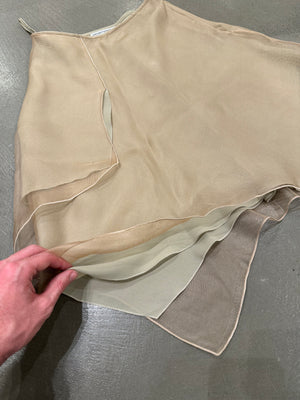 1990s Emporio Armani double layered skirt