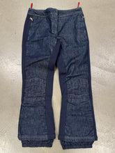 Load image into Gallery viewer, 2000s Prada double layer denim/Nylon flared pants
