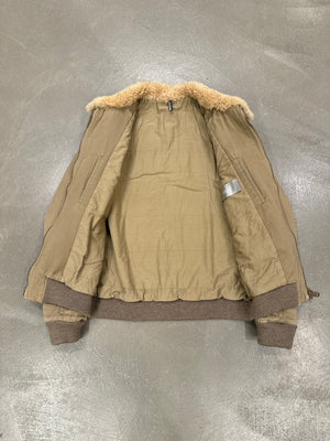 A/W 2005 Dior by Hedi Slimane shearling military jacket