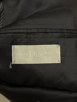 2000s Dior Homme contrast stripe tailored blazer jacket
