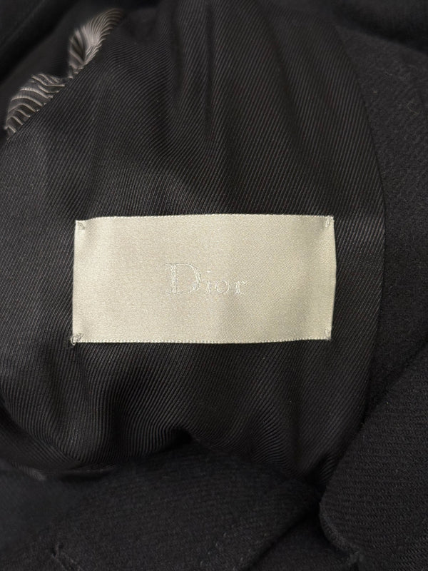 A/W2007 Dior by Hedi Slimane double breasted wool peacoat jacket