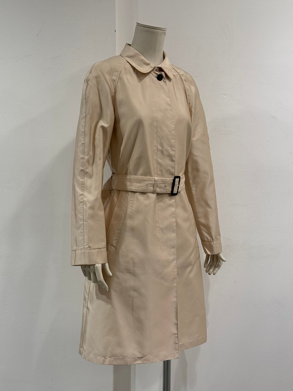 2004 Prada silk belted trench coat