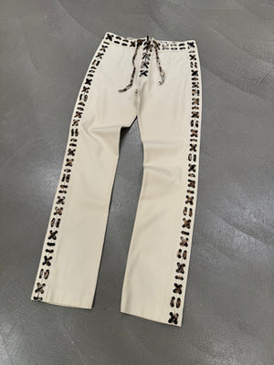 A/W2002 Yves Saint Laurent by Tom Ford Mombasa lace-up trousers