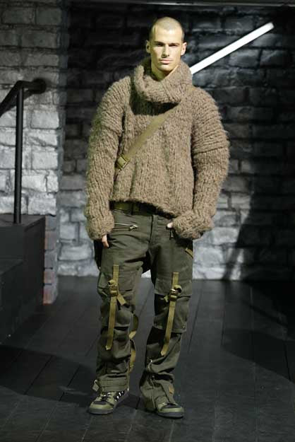 AW2003 Dolce & Gabbana re-edition bondage parachute cargo pants
