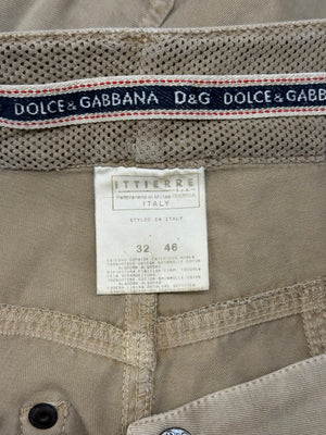S/S2003 Dolce & Gabbana full zip parachute cargo pants