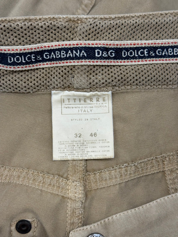 S/S2003 Dolce & Gabbana full zip parachute cargo pants