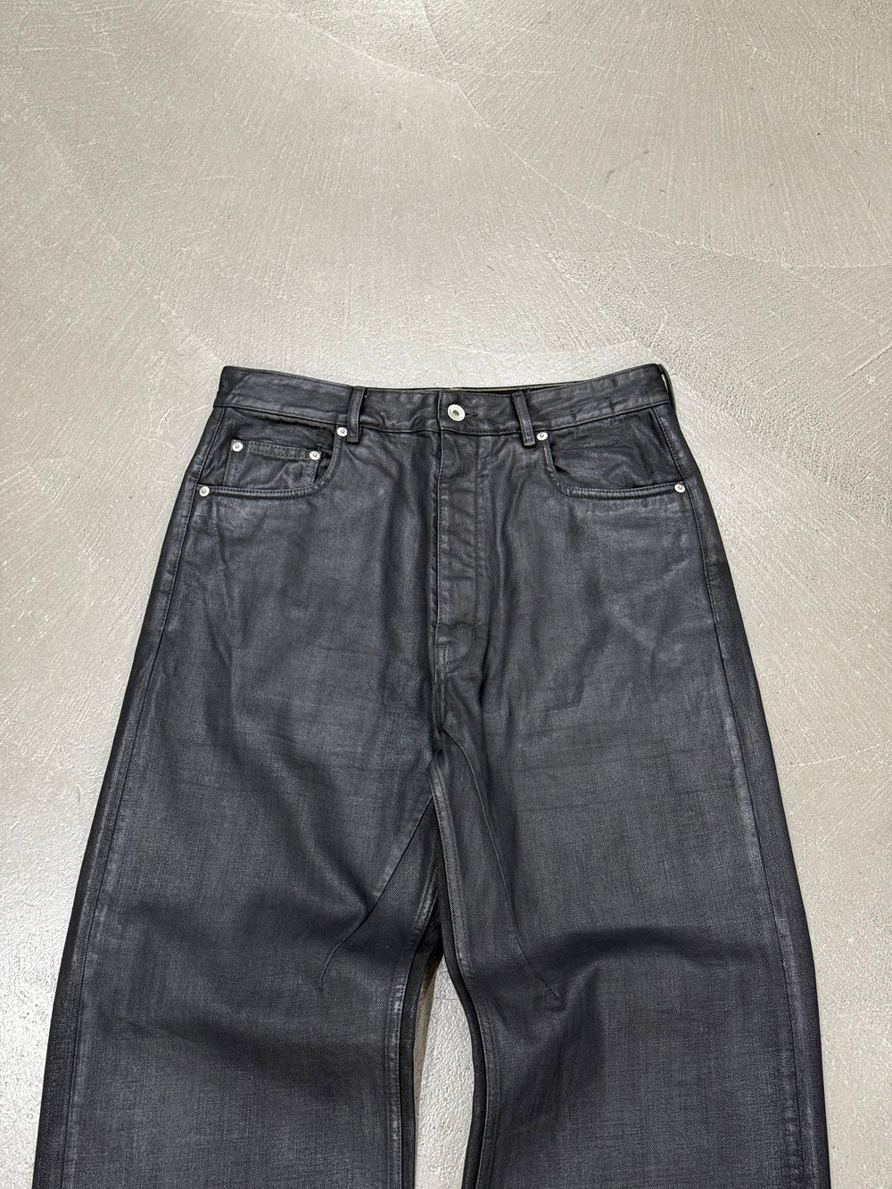Rick Owens “Geth Cut” waxed pants