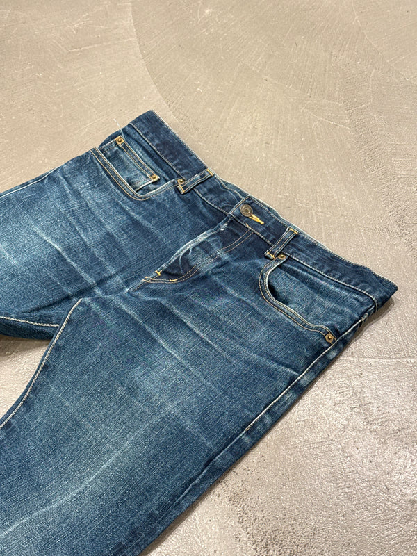 2013 Saint Laurent by Hedi Slimane mid-wash denim pants
