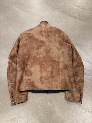 2000s Armani faded faux shearling jacket