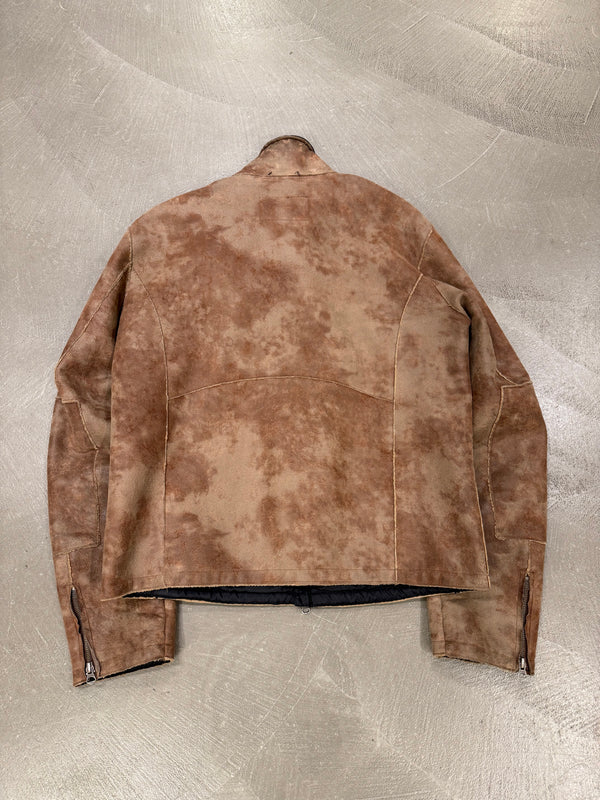 2000s Armani faded faux shearling jacket