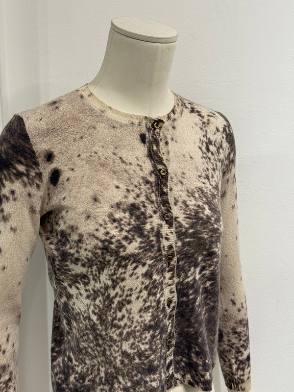 A/W1999 Roberto Cavalli animalier print cardigan