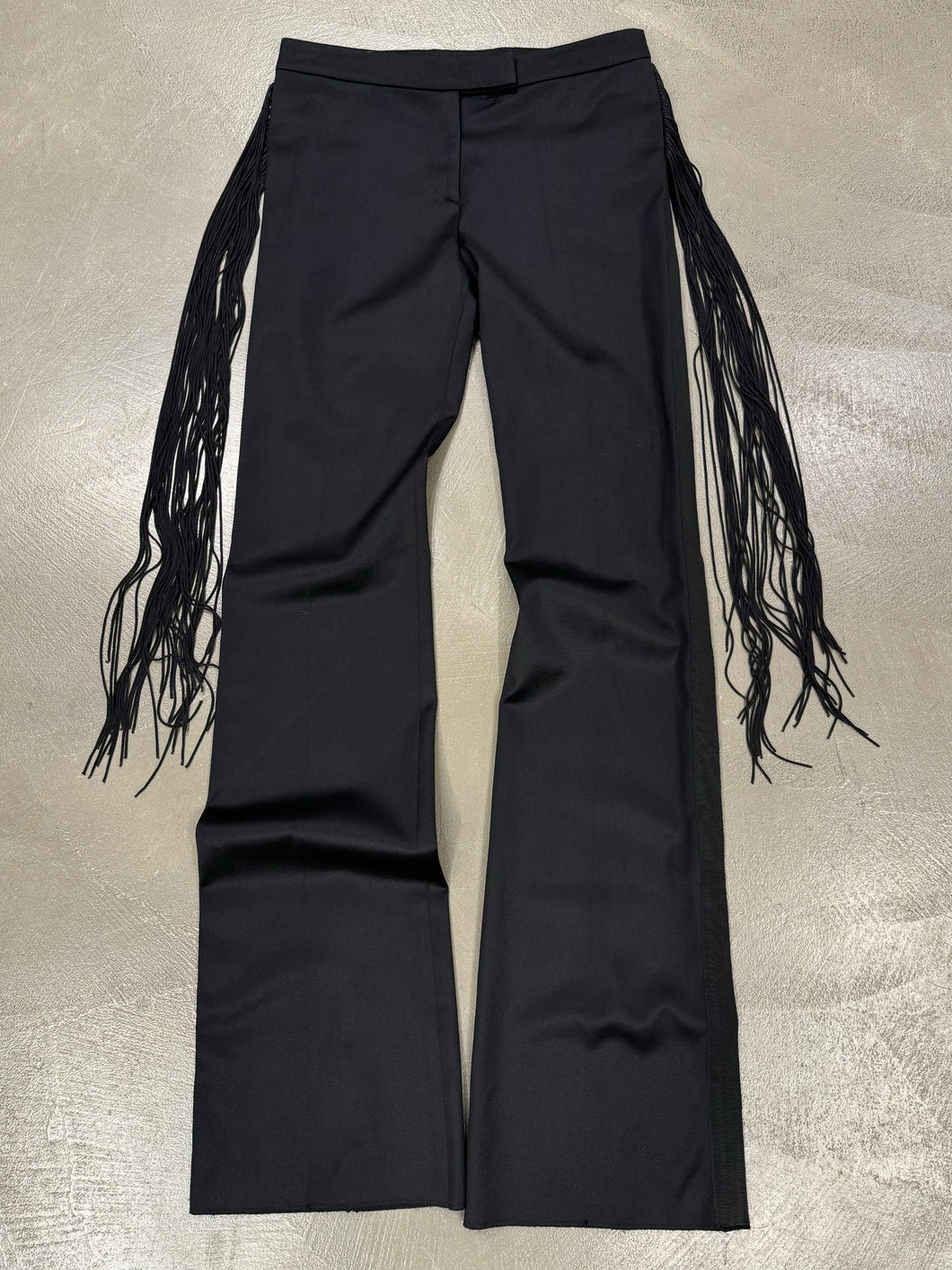 A/W 2002 Alexander McQueen fringe pants