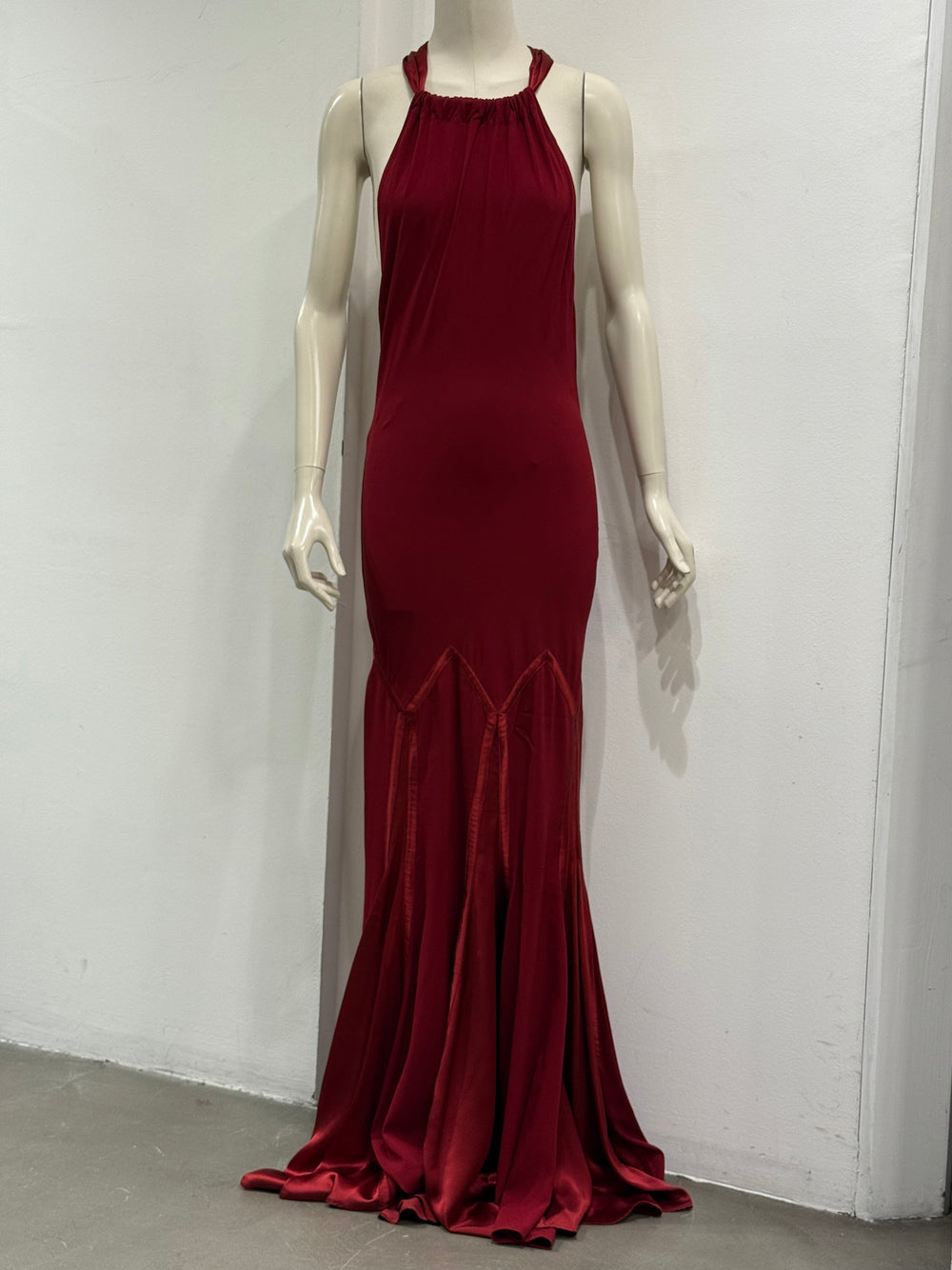 F/W2004 Roberto Cavalli halter-neck mermaid dress