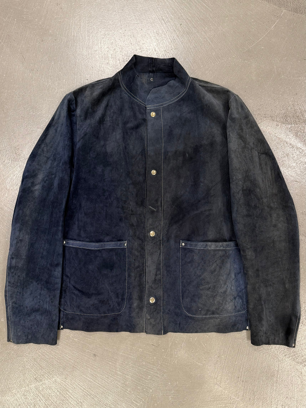 2000s Maison Margiela artisanal leather jacket