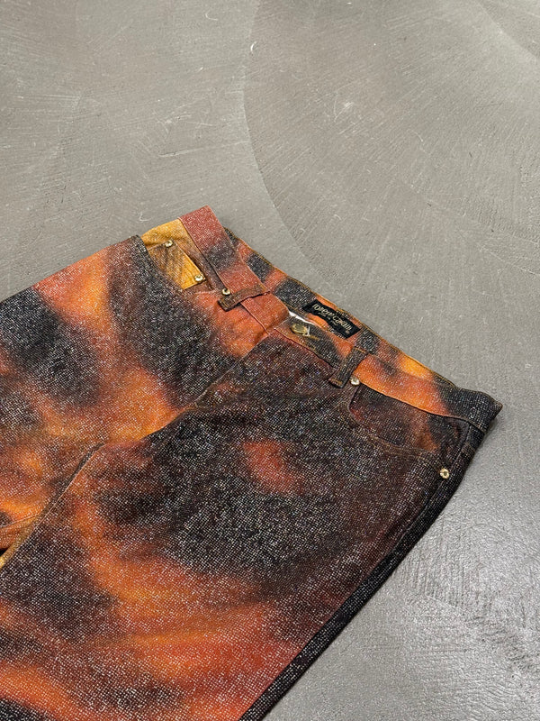 2000 Roberto Cavalli Tiger print pants