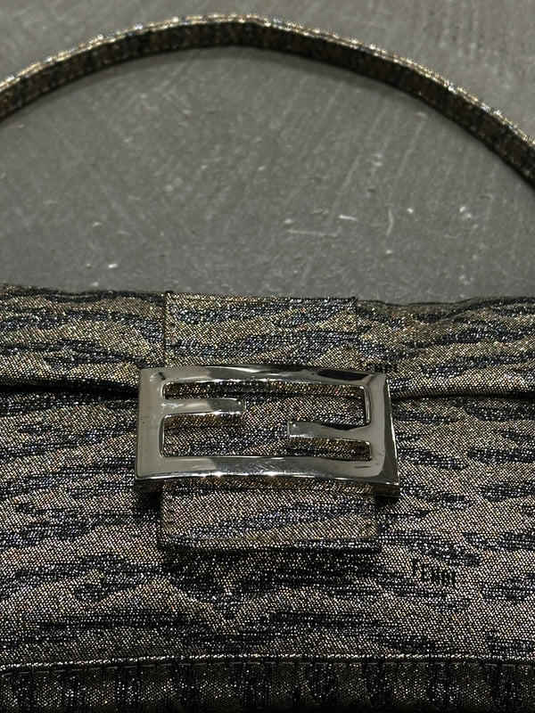 2000s Fendi mini Baguette bag with Shimmering Finish
