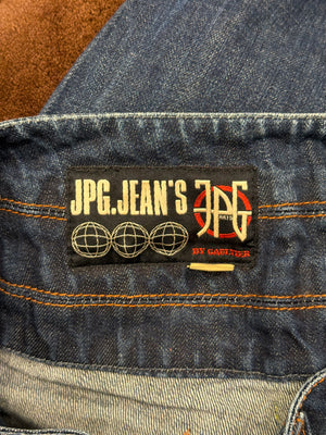 2000s Jean Paul Gaultier double waisted jeans